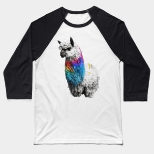 Alpaca Llama Realistic Baseball T-Shirt